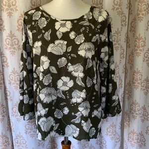 Papermoon stitch fix Olive green Poppy tunic M NWT